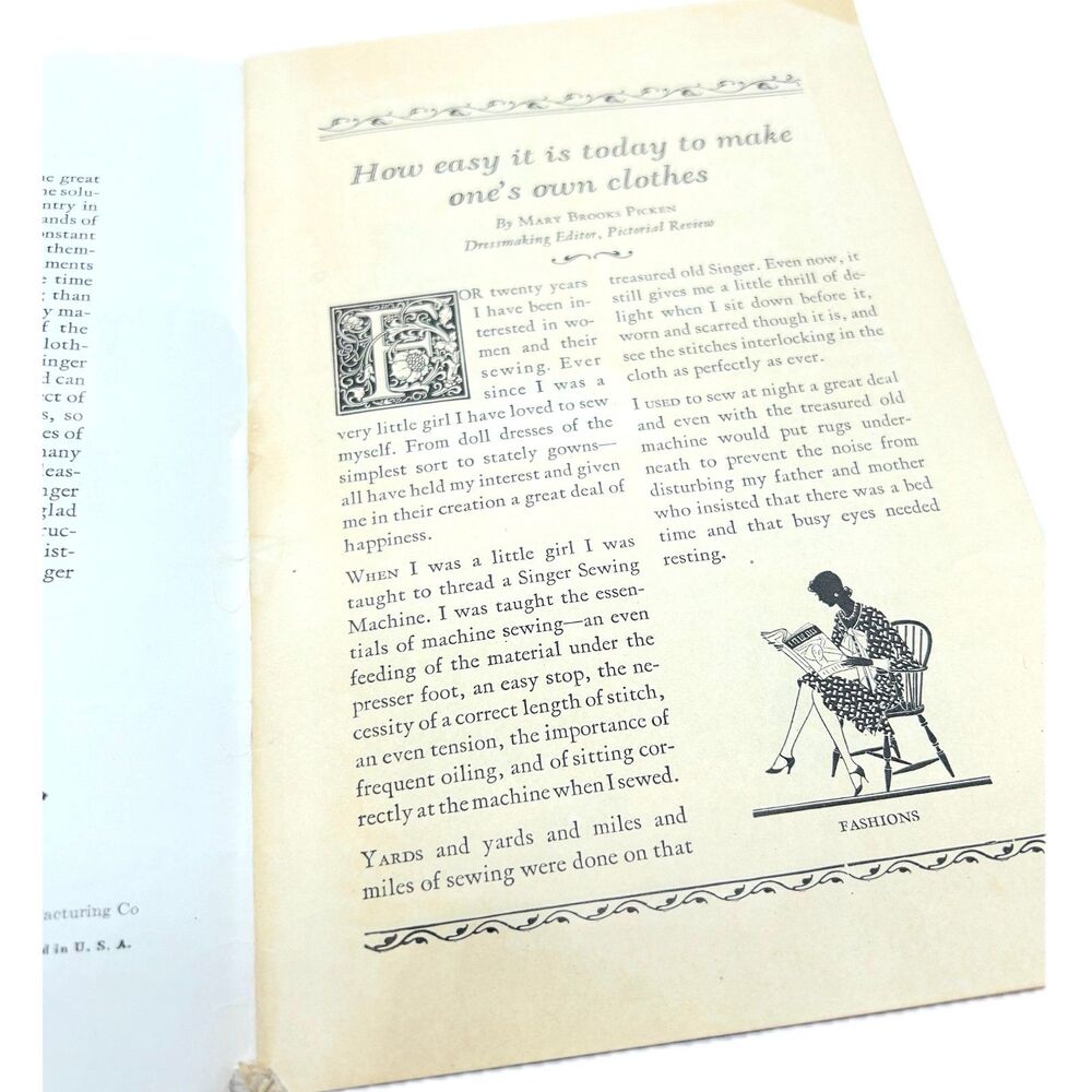 1920's Singer Sewing Guide Book - Picture 4 of 6